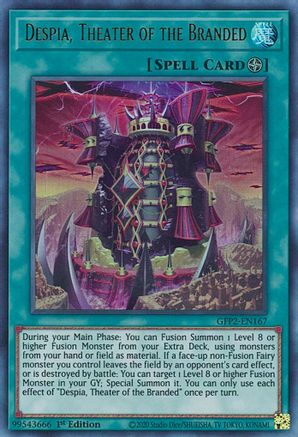 Despia, Theater of the Branded (GFP2-EN167) - Ghosts From the Past: The 2nd Haunting 1st Edition - Premium Yugioh Single from Konami - Just $0.25! Shop now at Game Crave Tournament Store