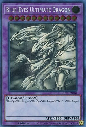 Blue-Eyes Ultimate Dragon (Ghost Rare) (GFP2-EN181) - Ghosts From the Past: The 2nd Haunting 1st Edition - Premium Yugioh Single from Konami - Just $47.82! Shop now at Game Crave Tournament Store