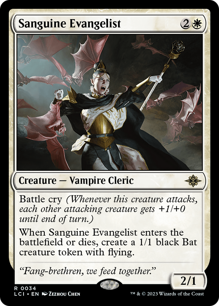 Sanguine Evangelist (LCI-034) - The Lost Caverns of Ixalan Foil - Premium MTG Single from Wizards of the Coast - Just $0.17! Shop now at Game Crave Tournament Store