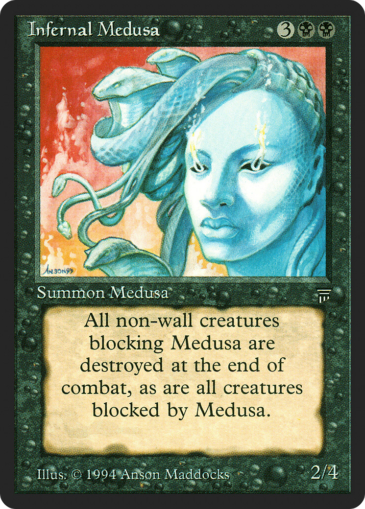 Infernal Medusa (LEG-108) - Legends - Premium MTG Single from Wizards of the Coast - Just $4.48! Shop now at Game Crave Tournament Store