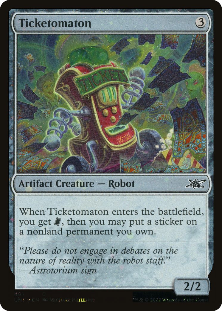 Ticketomaton (UNF-481) - Unfinity Foil - Premium MTG Single from Wizards of the Coast - Just $0.25! Shop now at Game Crave Tournament Store
