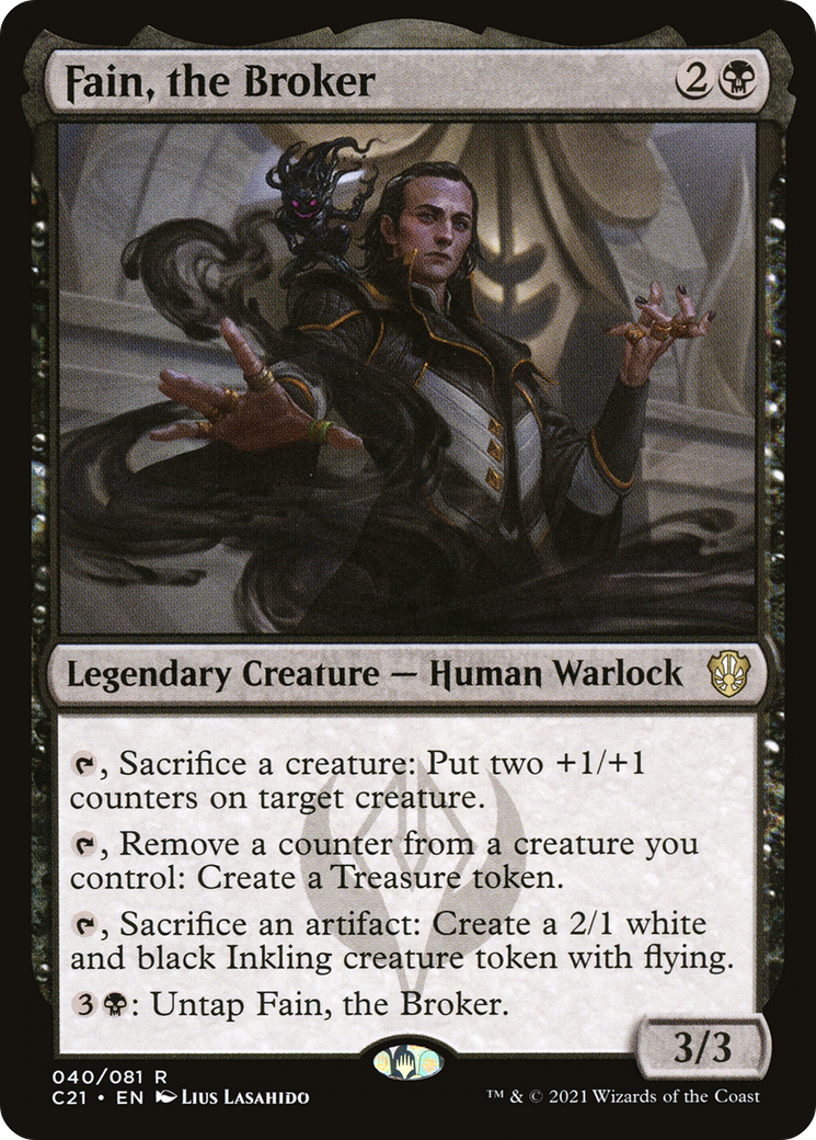Fain, the Broker (C21-040) - Commander 2021 - Premium MTG Single from Wizards of the Coast - Just $0.10! Shop now at Game Crave Tournament Store