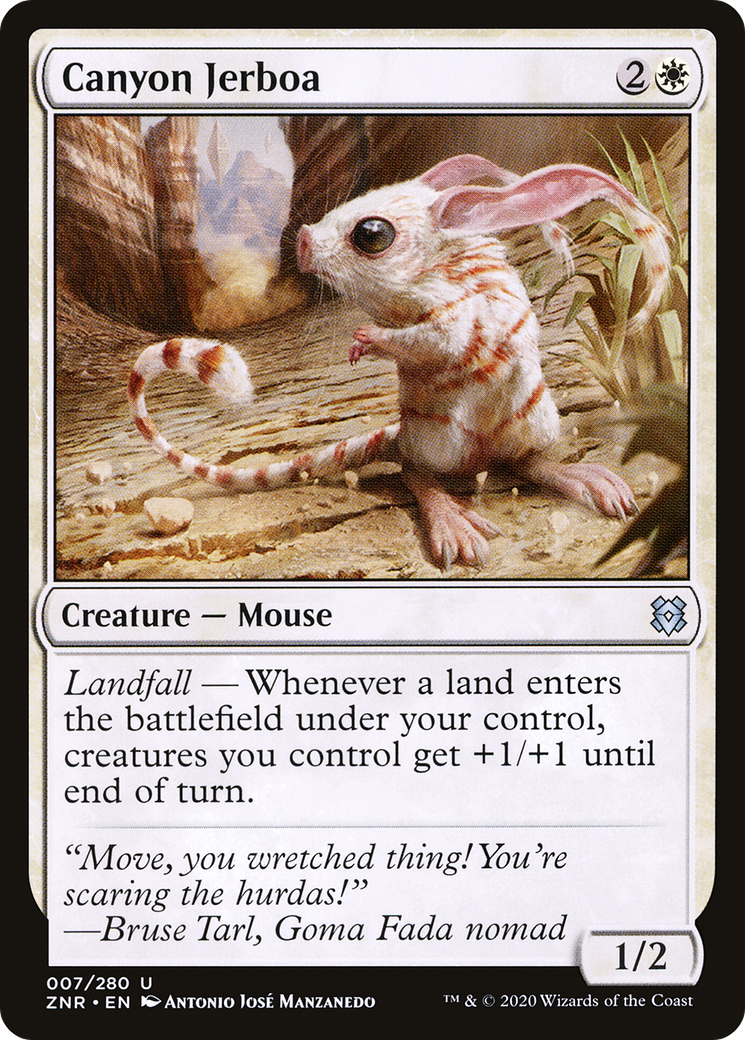 Canyon Jerboa (ZNR-007) - Zendikar Rising Foil - Premium MTG Single from Wizards of the Coast - Just $0.08! Shop now at Game Crave Tournament Store