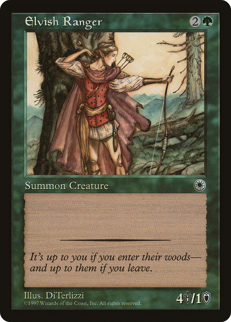 Elvish Ranger (POR-165) - Portal - Premium MTG Single from Wizards of the Coast - Just $0.08! Shop now at Game Crave Tournament Store