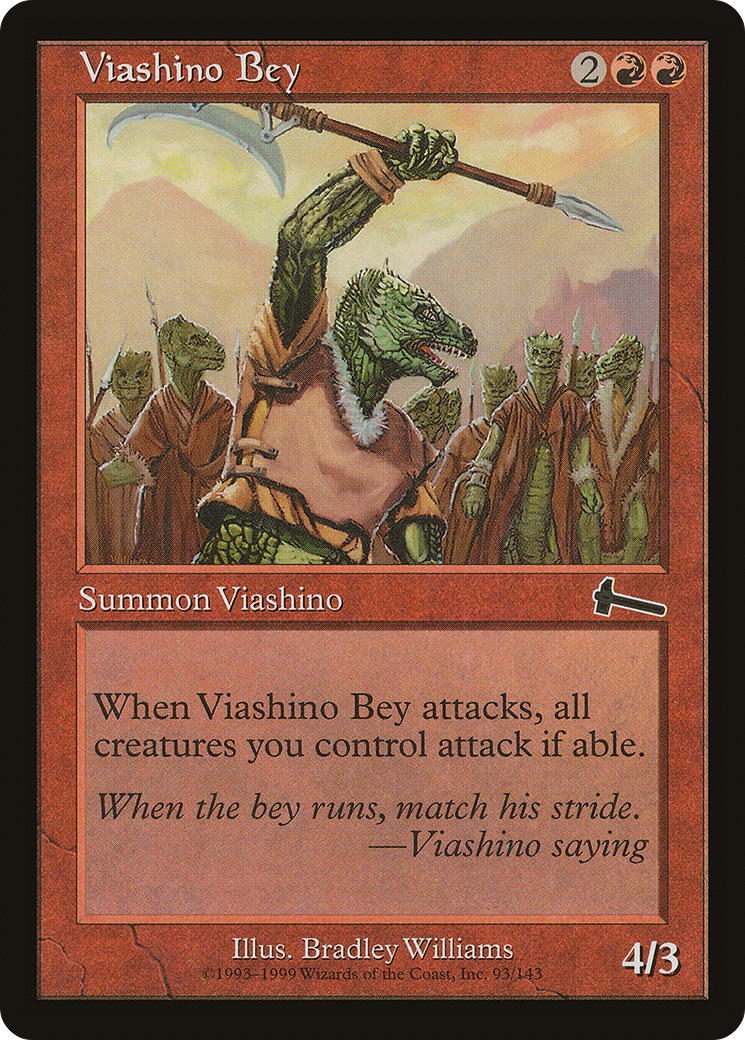 Viashino Bey (ULG-093) - Urza's Legacy - Premium MTG Single from Wizards of the Coast - Just $0.25! Shop now at Game Crave Tournament Store