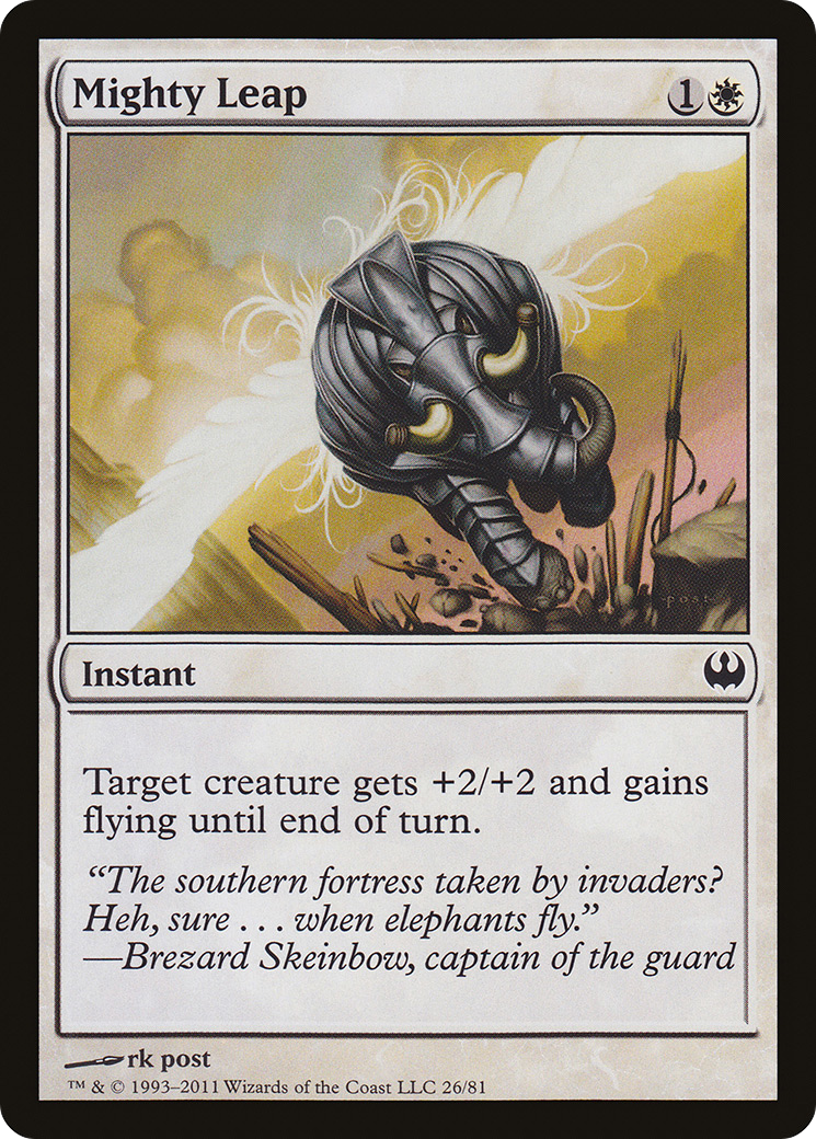 Mighty Leap (DDG-026) - Duel Decks: Knights vs. Dragons - Premium MTG Single from Wizards of the Coast - Just $0.25! Shop now at Game Crave Tournament Store