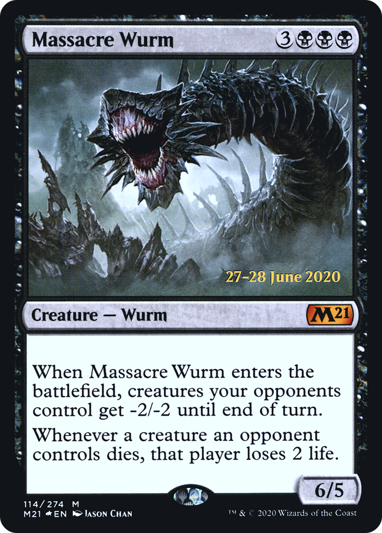 Massacre Wurm (PM21-114S) - Core Set 2021 Promos Foil - Premium MTG Single from Wizards of the Coast - Just $6.56! Shop now at Game Crave Tournament Store