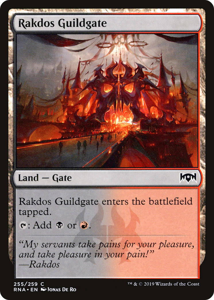 Rakdos Guildgate (RNA-255) - Ravnica Allegiance Foil - Premium MTG Single from Wizards of the Coast - Just $0.11! Shop now at Game Crave Tournament Store