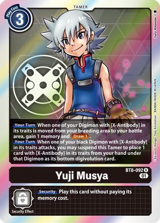 Yuji Musya (BT8-092) - New Awakening Foil - Premium Digimon Single from Bandai - Just $0.50! Shop now at Game Crave Tournament Store
