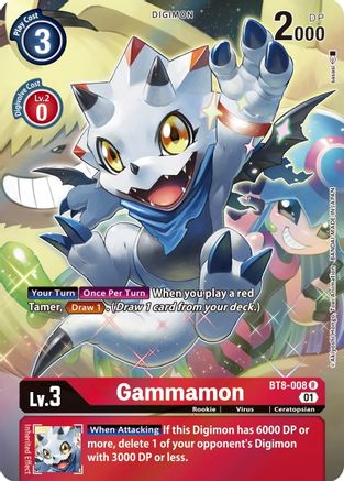Gammamon (Alternate Art) (BT8-008) - New Awakening Foil - Premium Digimon Single from Bandai - Just $3.36! Shop now at Game Crave Tournament Store