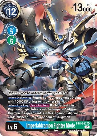 Imperialdramon Fighter Mode (Alternate Art) (BT8-032) - New Awakening Foil - Premium Digimon Single from Bandai - Just $1.19! Shop now at Game Crave Tournament Store