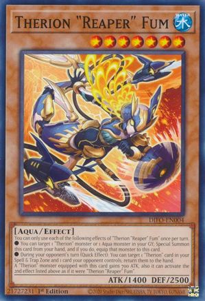 Therion "Reaper" Fum (DIFO-EN004) - Dimension Force 1st Edition - Premium Yugioh Single from Konami - Just $0.25! Shop now at Game Crave Tournament Store