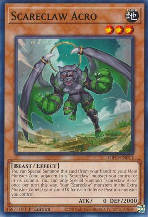 Scareclaw Acro (DIFO-EN011) - Dimension Force 1st Edition - Premium Yugioh Single from Konami - Just $0.25! Shop now at Game Crave Tournament Store