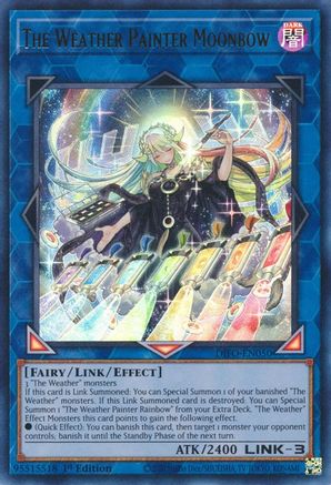 The Weather Painter Moonbow (DIFO-EN050) - Dimension Force 1st Edition - Premium Yugioh Single from Konami - Just $0.26! Shop now at Game Crave Tournament Store