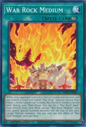War Rock Medium (DIFO-EN065) - Dimension Force 1st Edition - Premium Yugioh Single from Konami - Just $0.25! Shop now at Game Crave Tournament Store