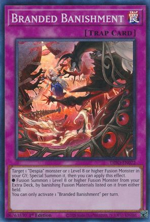Branded Banishment (DIFO-EN072) - Dimension Force 1st Edition - Premium Yugioh Single from Konami - Just $0.38! Shop now at Game Crave Tournament Store