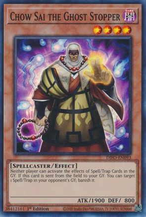 Chow Sai the Ghost Stopper (DIFO-EN093) - Dimension Force 1st Edition - Premium Yugioh Single from Konami - Just $0.25! Shop now at Game Crave Tournament Store