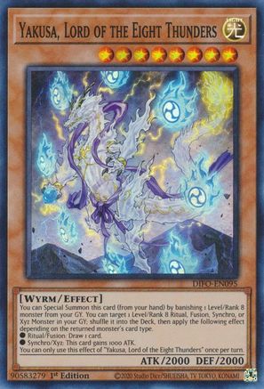 Yakusa, Lord of the Eight Thunders (DIFO-EN095) - Dimension Force 1st Edition - Premium Yugioh Single from Konami - Just $0.25! Shop now at Game Crave Tournament Store