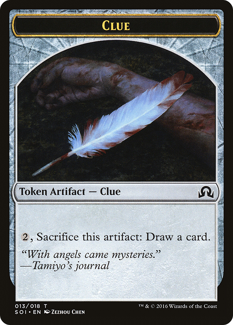 Clue (TSOI-013) - Shadows over Innistrad Tokens - Premium MTG Single from Wizards of the Coast - Just $0.08! Shop now at Game Crave Tournament Store