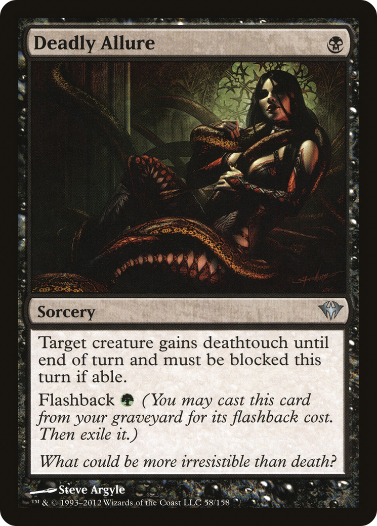 Deadly Allure (DKA-058) - Dark Ascension Foil - Premium MTG Single from Wizards of the Coast - Just $1.65! Shop now at Game Crave Tournament Store