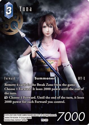 Yuna (Full Art) (DECK EXCLUSIVE CARDS) Foil - Premium Final Fantasy Single from Deck Exclusive Cards - Just $2.08! Shop now at Game Crave Tournament Store