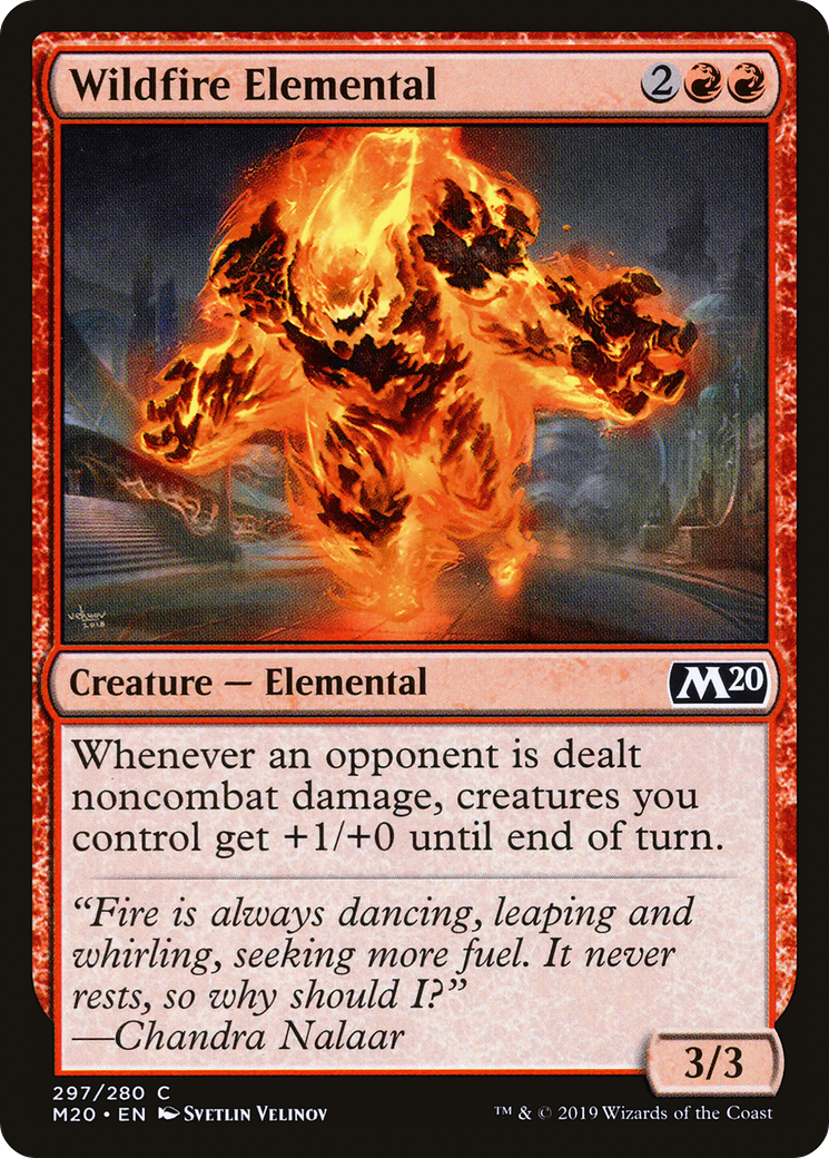 Wildfire Elemental (M20-297) - Core Set 2020 - Premium MTG Single from Wizards of the Coast - Just $0.08! Shop now at Game Crave Tournament Store