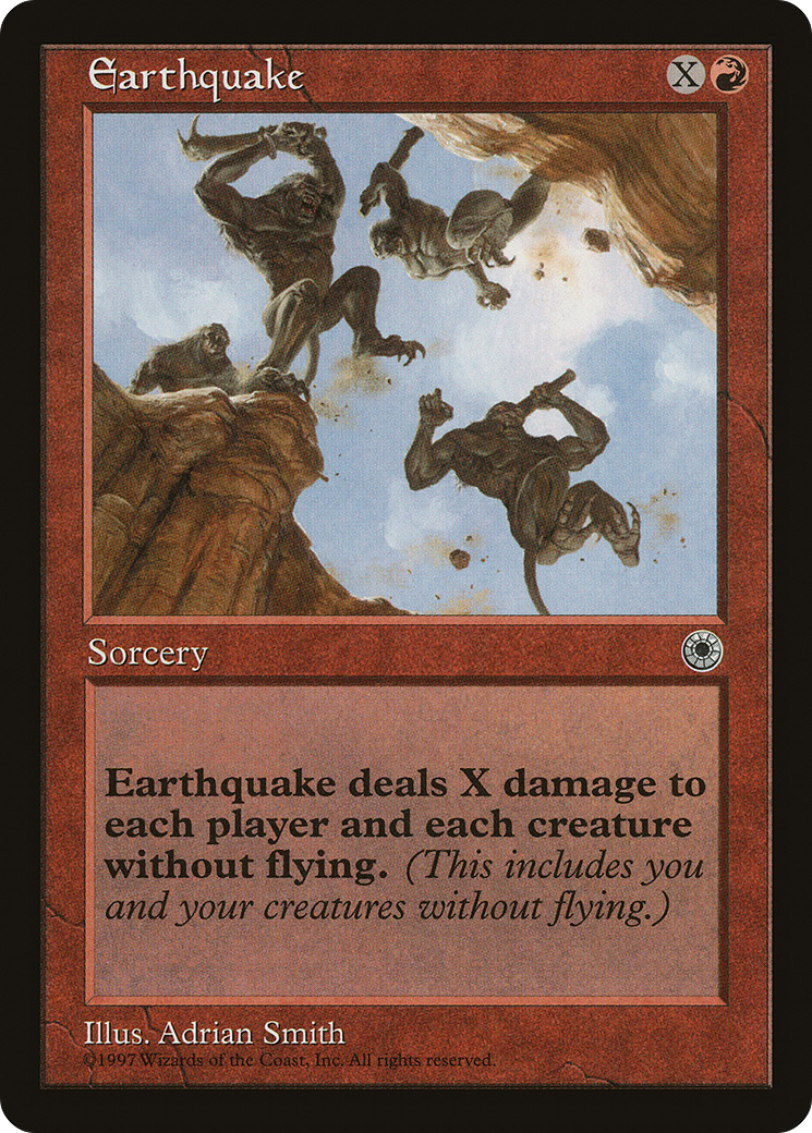 Earthquake (POR-124) - Portal - Premium MTG Single from Wizards of the Coast - Just $1.77! Shop now at Game Crave Tournament Store