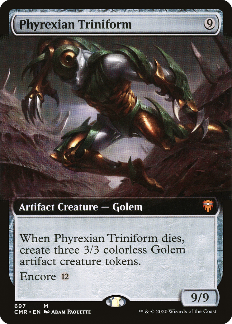 Phyrexian Triniform (CMR-697) - Commander Legends: (Extended Art) Foil - Premium MTG Single from Wizards of the Coast - Just $2.01! Shop now at Game Crave Tournament Store