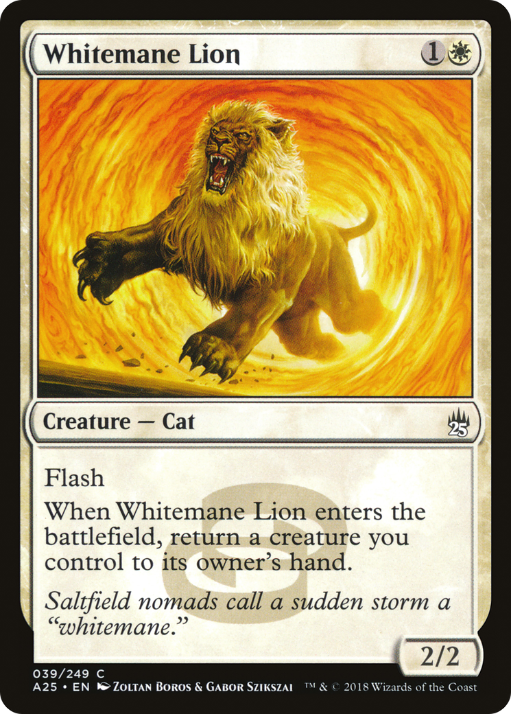 Whitemane Lion (A25-039) - Masters 25 - Premium MTG Single from Wizards of the Coast - Just $0.08! Shop now at Game Crave Tournament Store