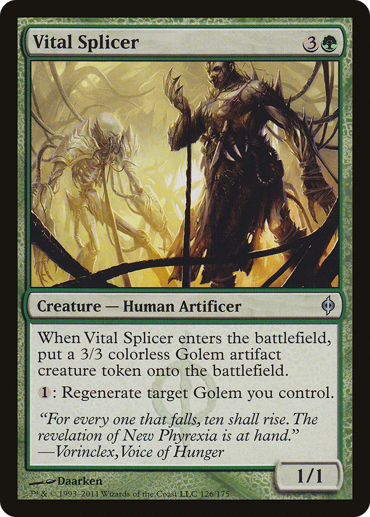 Vital Splicer (NPH-126) - New Phyrexia Foil - Premium MTG Single from Wizards of the Coast - Just $0.97! Shop now at Game Crave Tournament Store