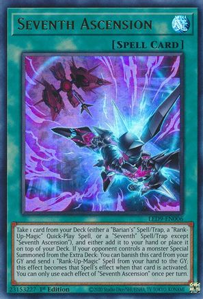 Seventh Ascension (LED9-EN006) - Legendary Duelists: Duels From the Deep 1st Edition - Premium Yugioh Single from Konami - Just $0.56! Shop now at Game Crave Tournament Store