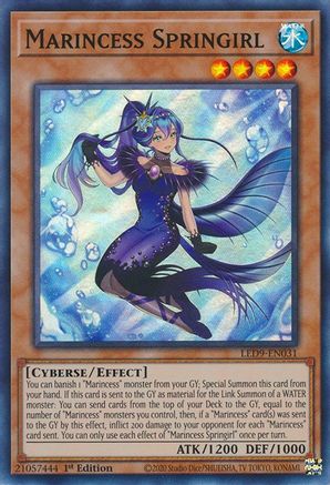 Marincess Springirl (LED9-EN031) - Legendary Duelists: Duels From the Deep 1st Edition - Premium Yugioh Single from Konami - Just $0.20! Shop now at Game Crave Tournament Store