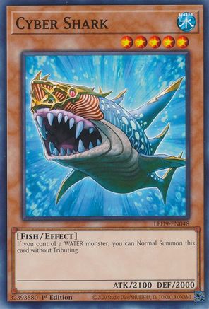 Cyber Shark (LED9-EN048) - Legendary Duelists: Duels From the Deep 1st Edition - Premium Yugioh Single from Konami - Just $0.25! Shop now at Game Crave Tournament Store