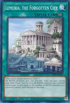 Lemuria, the Forgotten City (LED9-EN055) - Legendary Duelists: Duels From the Deep 1st Edition - Premium Yugioh Single from Konami - Just $0.08! Shop now at Game Crave Tournament Store