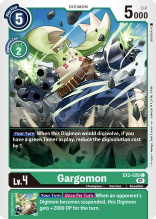 Gargomon (EX2-026) - Digital Hazard - Premium Digimon Single from Bandai - Just $0.25! Shop now at Game Crave Tournament Store