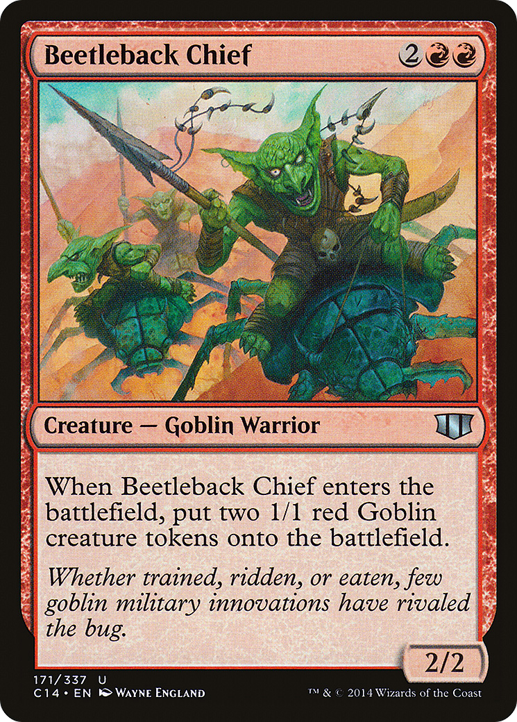 Beetleback Chief (C14-171) - Commander 2014 - Premium MTG Single from Wizards of the Coast - Just $0.08! Shop now at Game Crave Tournament Store