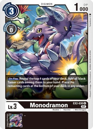 Monodramon (EX2-030) - Digital Hazard - Premium Digimon Single from Bandai - Just $0.25! Shop now at Game Crave Tournament Store