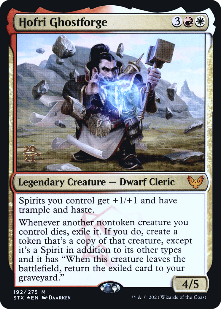 Hofri Ghostforge (PSTX-192S) - Strixhaven: School of Mages Promos Foil - Premium MTG Single from Wizards of the Coast - Just $0.41! Shop now at Game Crave Tournament Store