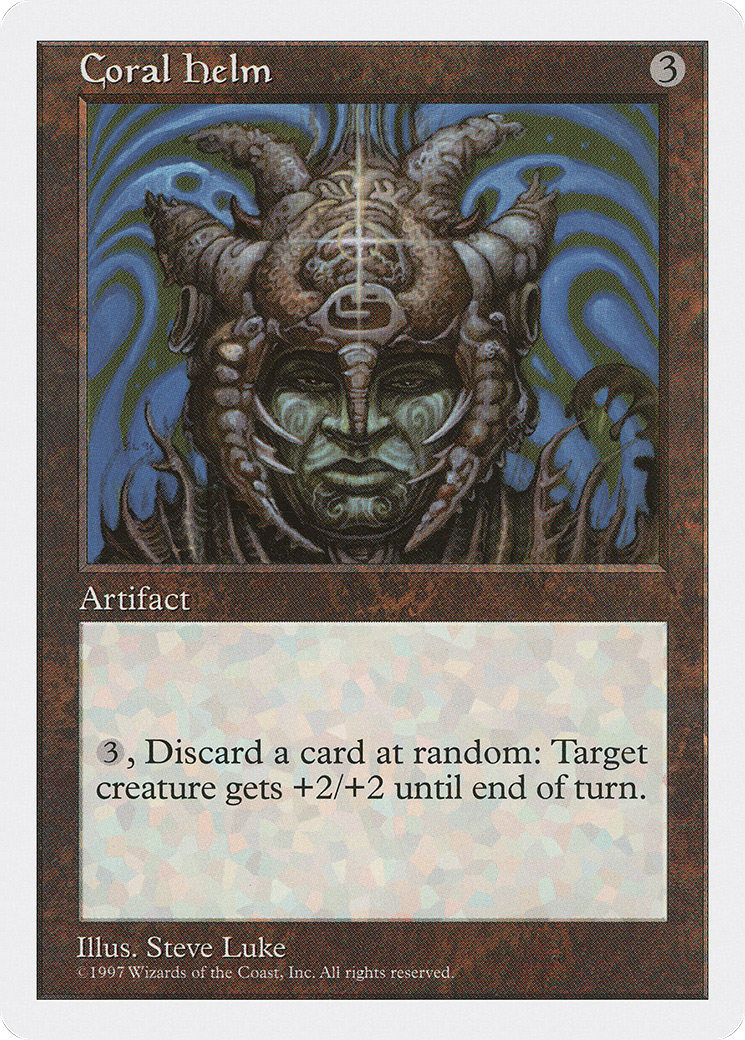 Coral Helm (5ED-359) - Fifth Edition - Premium MTG Single from Wizards of the Coast - Just $0.08! Shop now at Game Crave Tournament Store