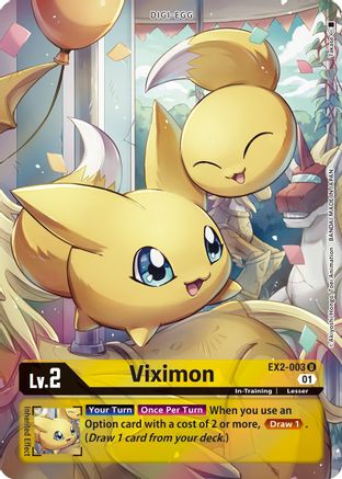 Viximon (Alternate Art) (EX2-003) - Digital Hazard Foil - Premium Digimon Single from Bandai - Just $23.87! Shop now at Game Crave Tournament Store