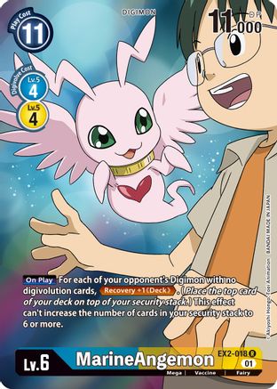 MarineAngemon (Alternate Art) (EX2-018) - Digital Hazard Foil - Premium Digimon Single from Bandai - Just $0.54! Shop now at Game Crave Tournament Store
