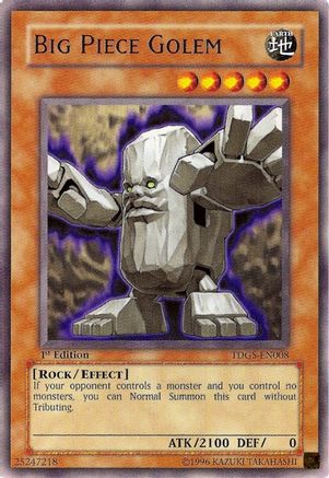 Big Piece Golem (TDGS-EN008) - The Duelist Genesis Unlimited - Premium Yugioh Single from Konami - Just $0.50! Shop now at Game Crave Tournament Store