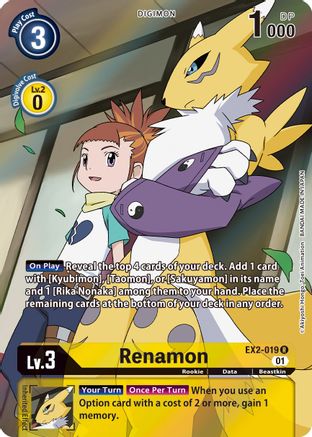 Renamon (Alternate Art) (EX2-019) - Digital Hazard Foil - Premium Digimon Single from Bandai - Just $28.76! Shop now at Game Crave Tournament Store