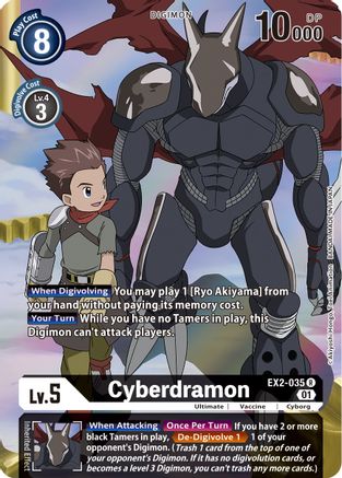 Cyberdramon (Alternate Art) (EX2-035) - Digital Hazard Foil - Premium Digimon Single from Bandai - Just $3.32! Shop now at Game Crave Tournament Store