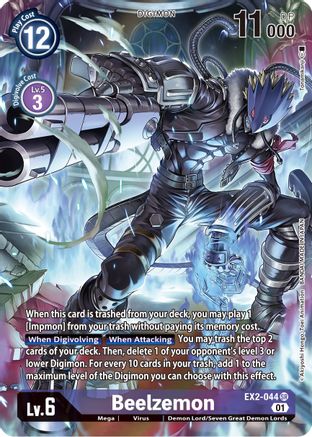 Beelzemon (Alternate Art) (EX2-044) - Digital Hazard Foil - Premium Digimon Single from Bandai - Just $14.27! Shop now at Game Crave Tournament Store