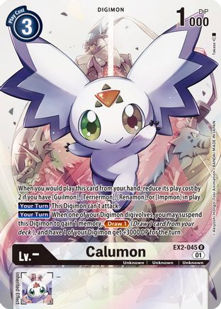 Calumon (Alternate Art) (EX2-045) - Digital Hazard Foil - Premium Digimon Single from Bandai - Just $7.44! Shop now at Game Crave Tournament Store