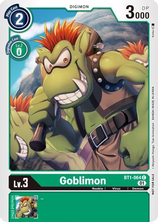 Goblimon - BT1-064 (Winner Pack New Awakening) (BT1-064) - Release Special Booster - Premium Digimon Single from Bandai - Just $0.25! Shop now at Game Crave Tournament Store