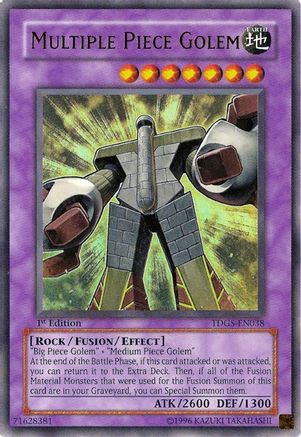 Multiple Piece Golem (TDGS-EN038) - The Duelist Genesis 1st Edition - Premium Yugioh Single from Konami - Just $1.84! Shop now at Game Crave Tournament Store
