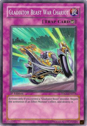 Gladiator Beast War Chariot (TDGS-EN074) - The Duelist Genesis 1st Edition - Premium Yugioh Single from Konami - Just $10.71! Shop now at Game Crave Tournament Store