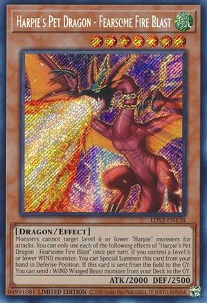Harpie's Pet Dragon - Fearsome Fire Blast (LDS3-EN138) - Legendary Duelists: Season 3 Limited - Premium Yugioh Single from Konami - Just $1.25! Shop now at Game Crave Tournament Store